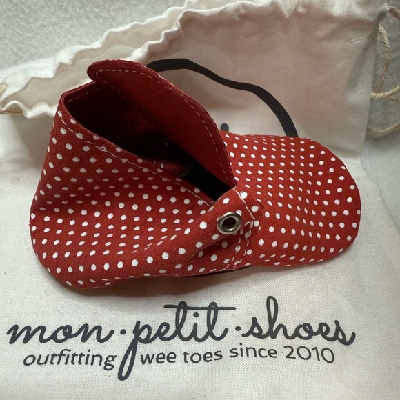 New Mon Petit Soft Sole Shoe. Minnie Dot. Size 5 ( 12-18months). - Picture 5 of 6